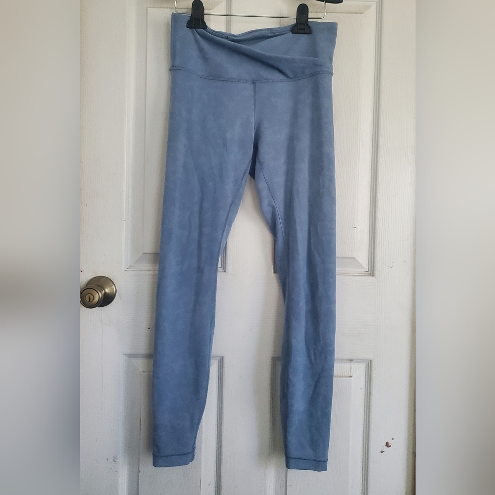 Lululemon High-Waist Blue Sculpting Leggings, Size 8 - Picture 3 of 6